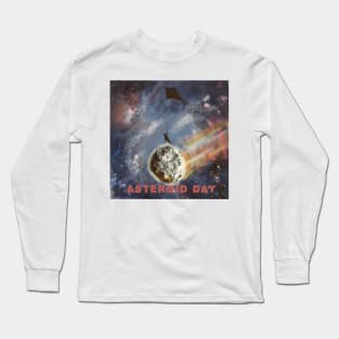 Asteroid day art Long Sleeve T-Shirt